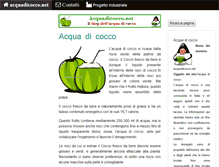 Tablet Screenshot of acquadicocco.net